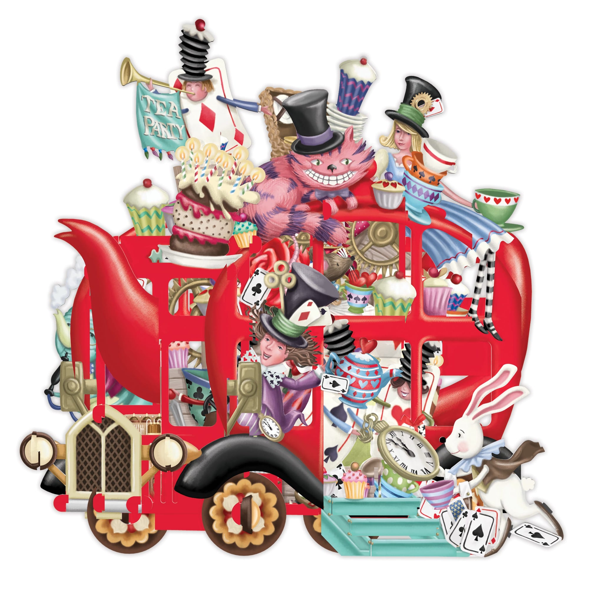 Alice&#39;s Teapot 3D Pop Up Card