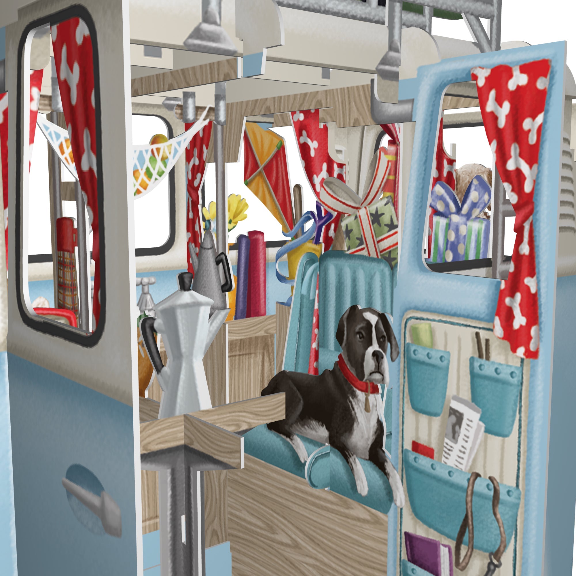 &quot;The Camper Van&quot; - 3D Pop Up Greetings Card
