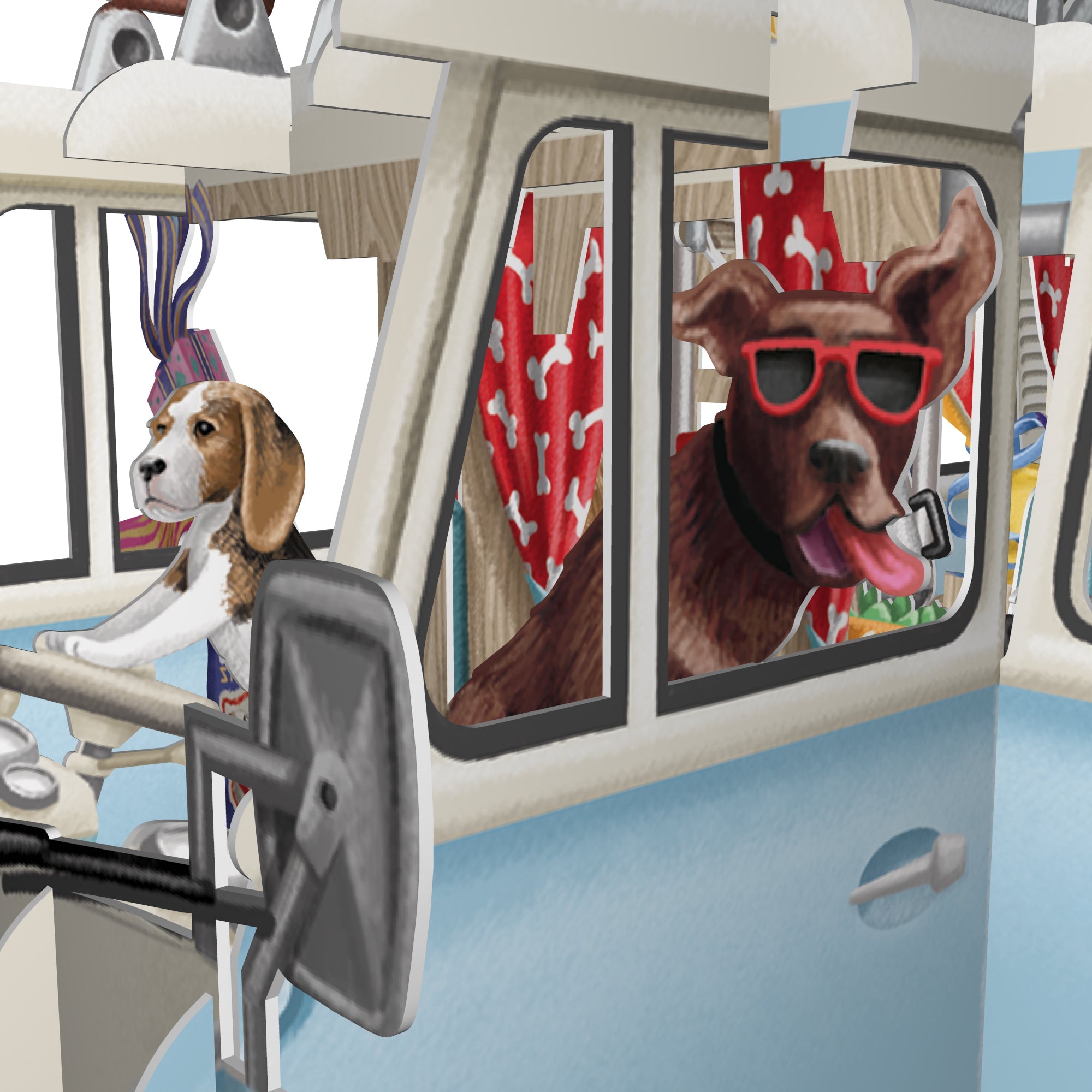 &quot;The Camper Van&quot; - 3D Pop Up Greetings Card