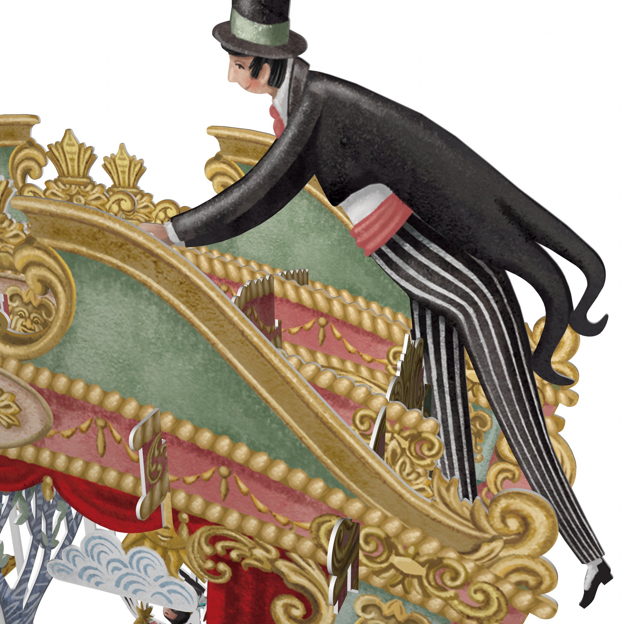 &quot;Puppet Theatre&quot; - 3D Pop Up Greetings Card