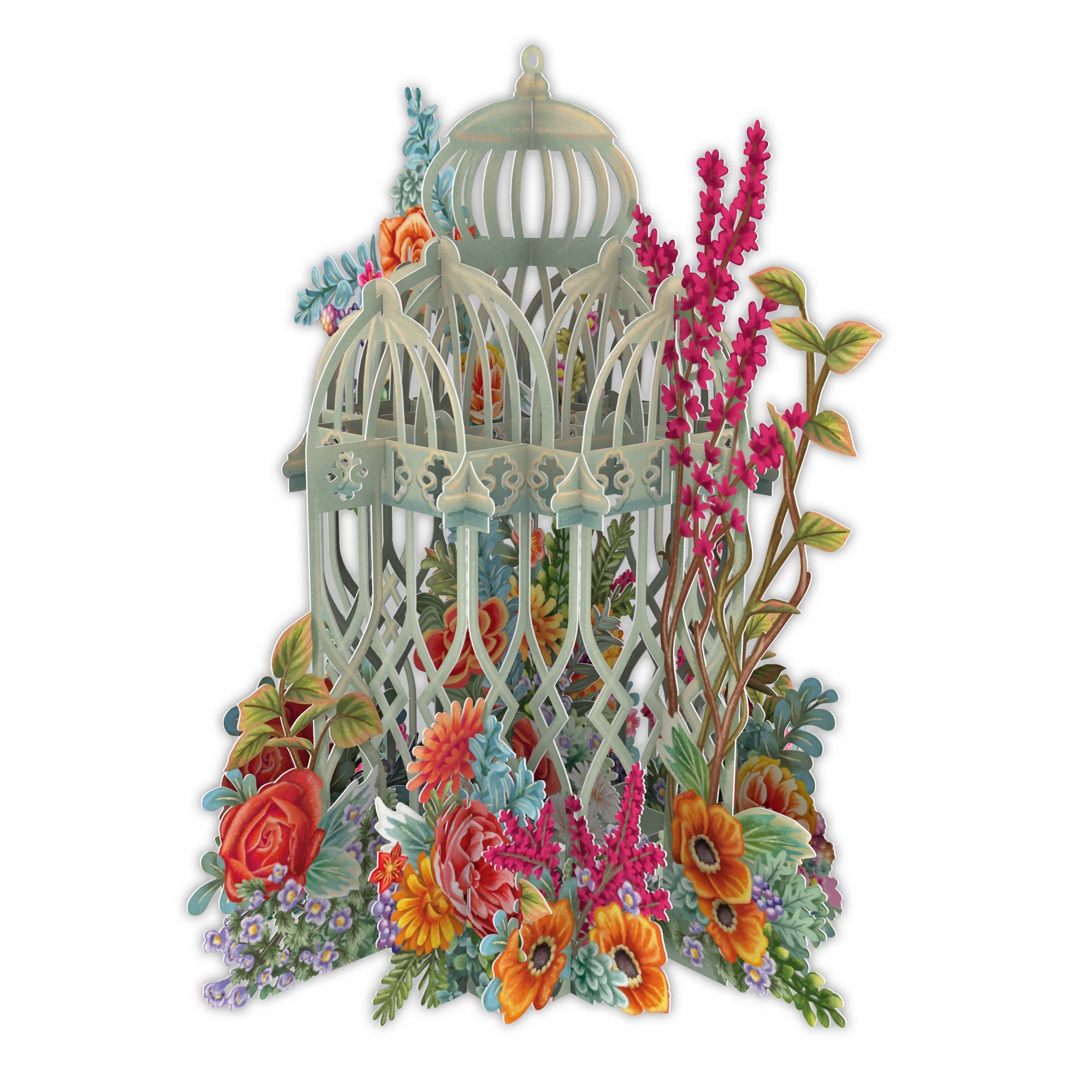&quot;The Green Cage&quot; - 3D Pop Up Greetings Card