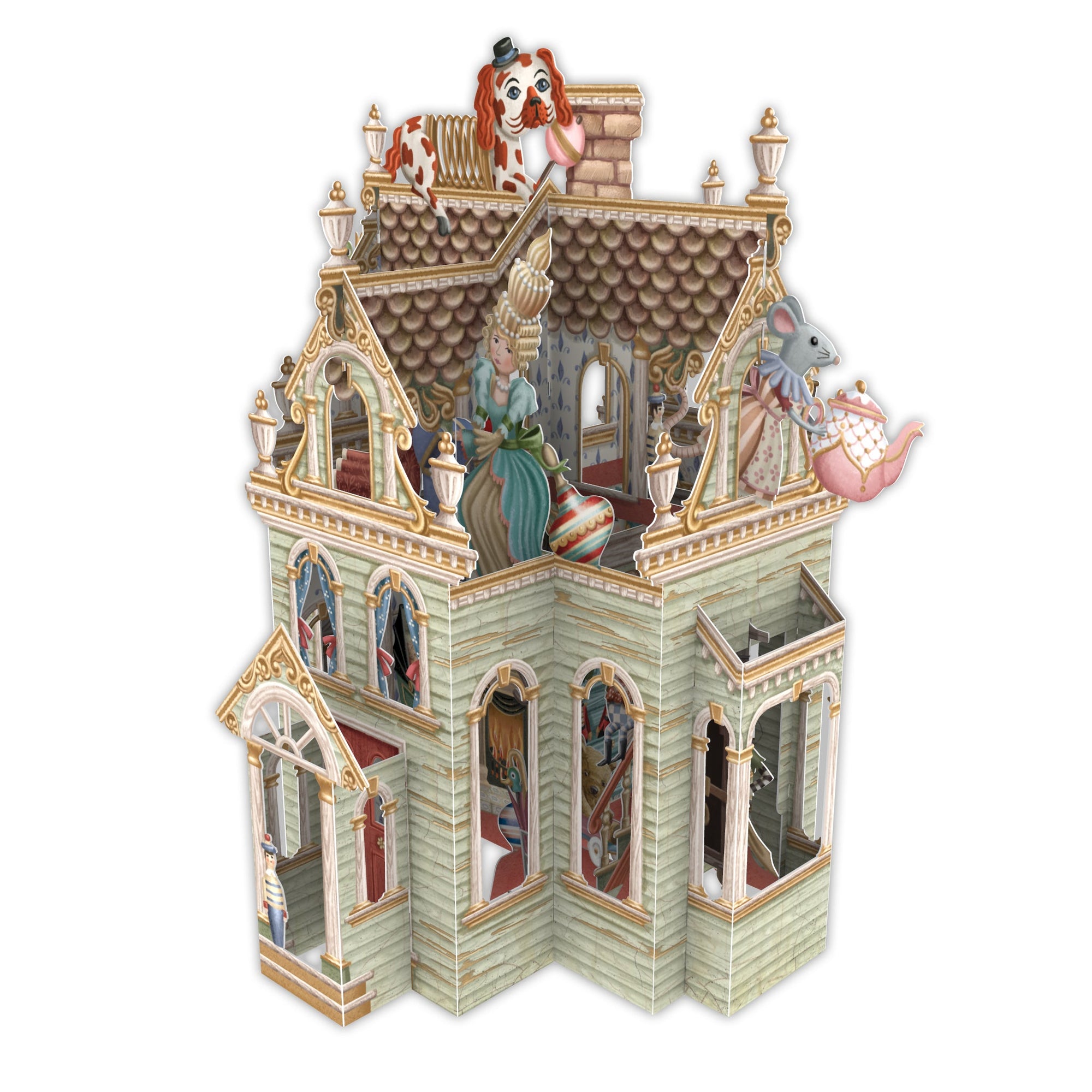 &quot;Doll&#39;s House&quot; - 3D Pop Up Greetings Card