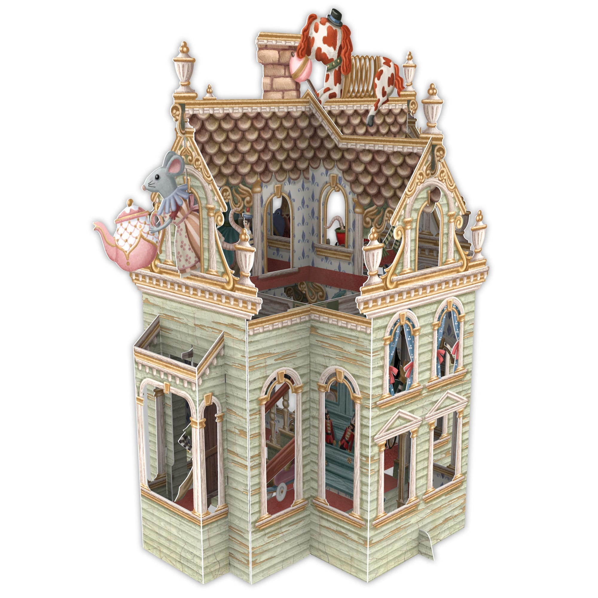 &quot;Doll&#39;s House&quot; - 3D Pop Up Greetings Card
