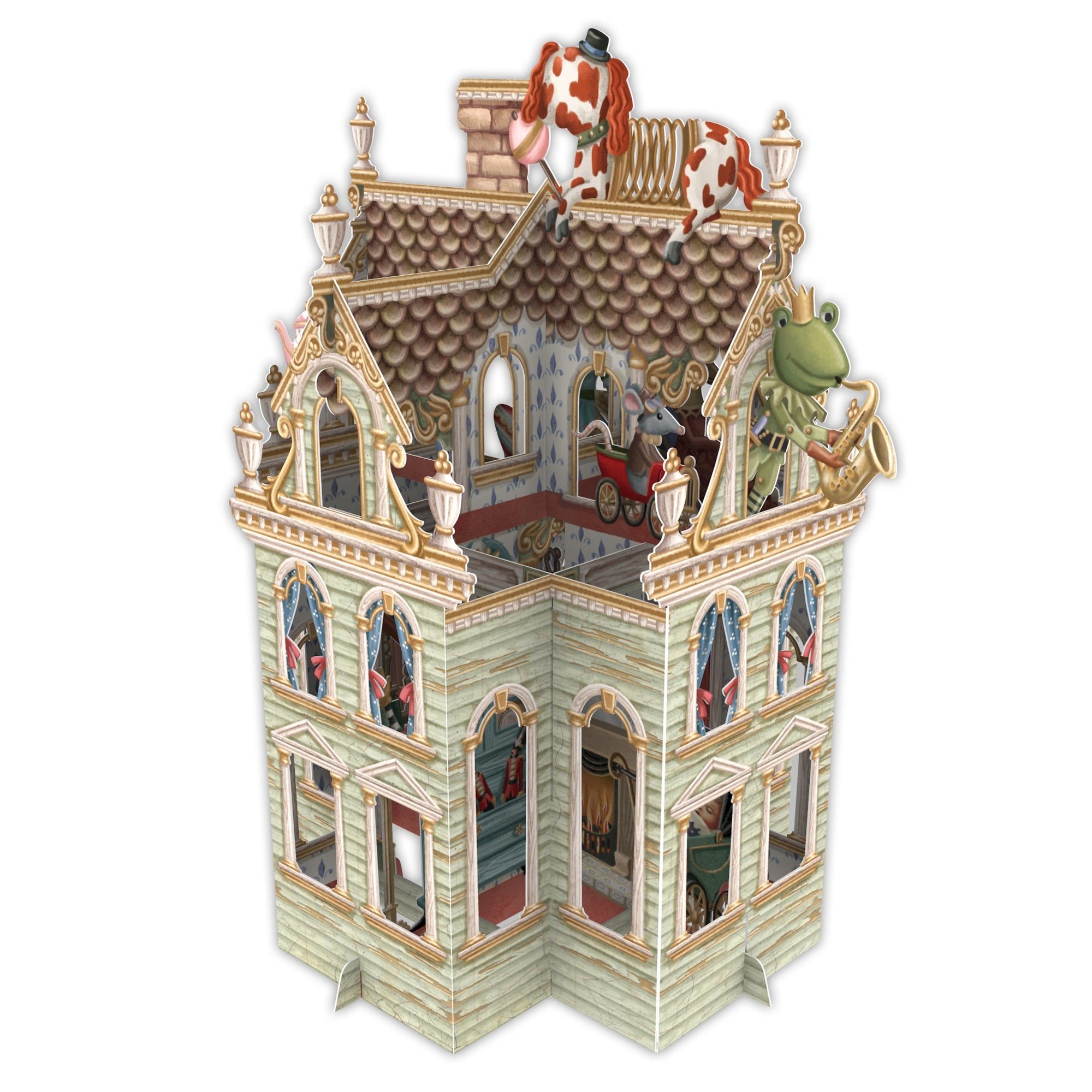 &quot;Doll&#39;s House&quot; - 3D Pop Up Greetings Card