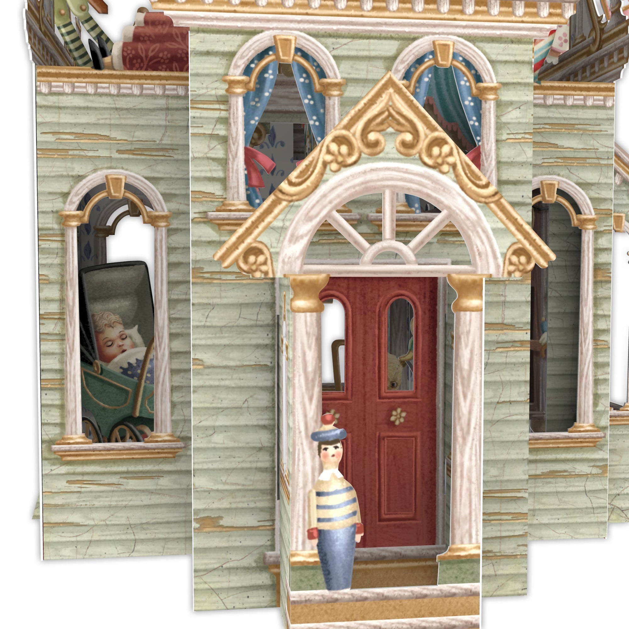 &quot;Doll&#39;s House&quot; - 3D Pop Up Greetings Card