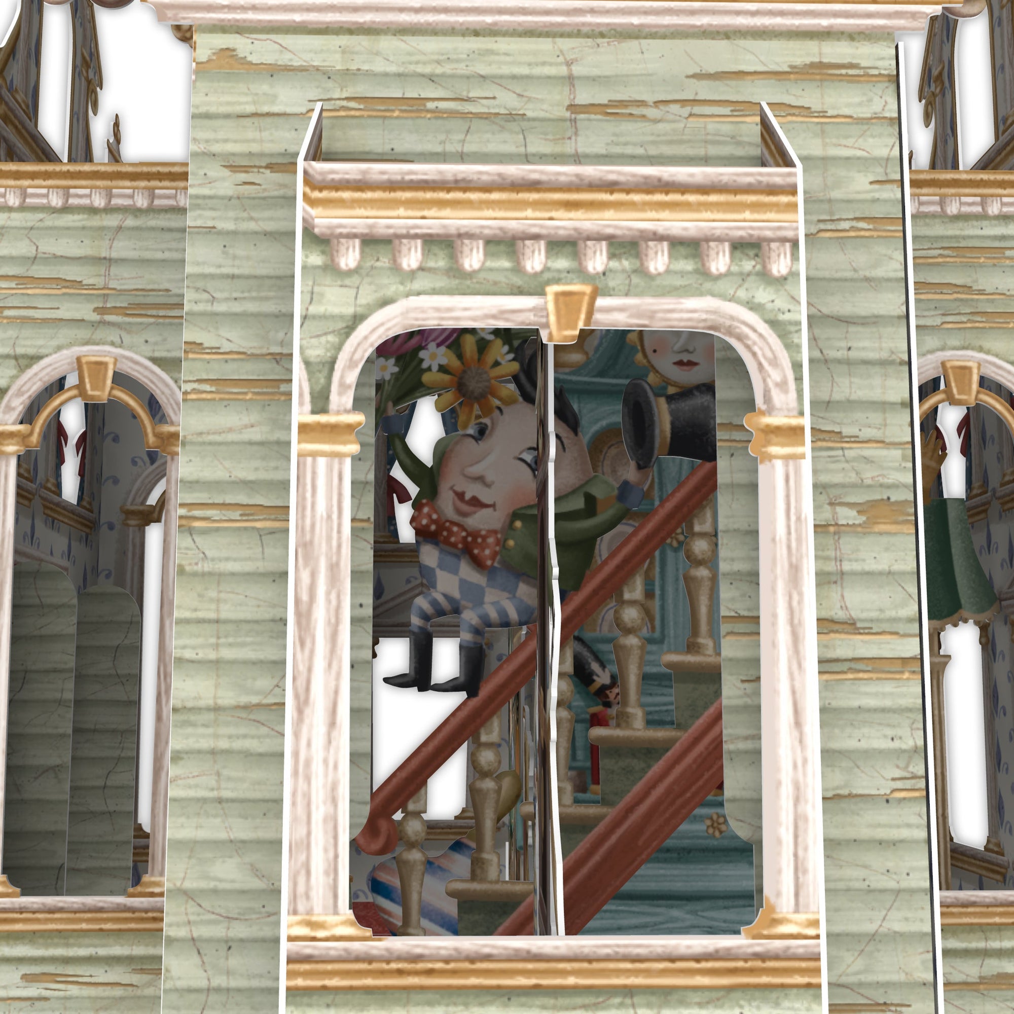 &quot;Doll&#39;s House&quot; - 3D Pop Up Greetings Card