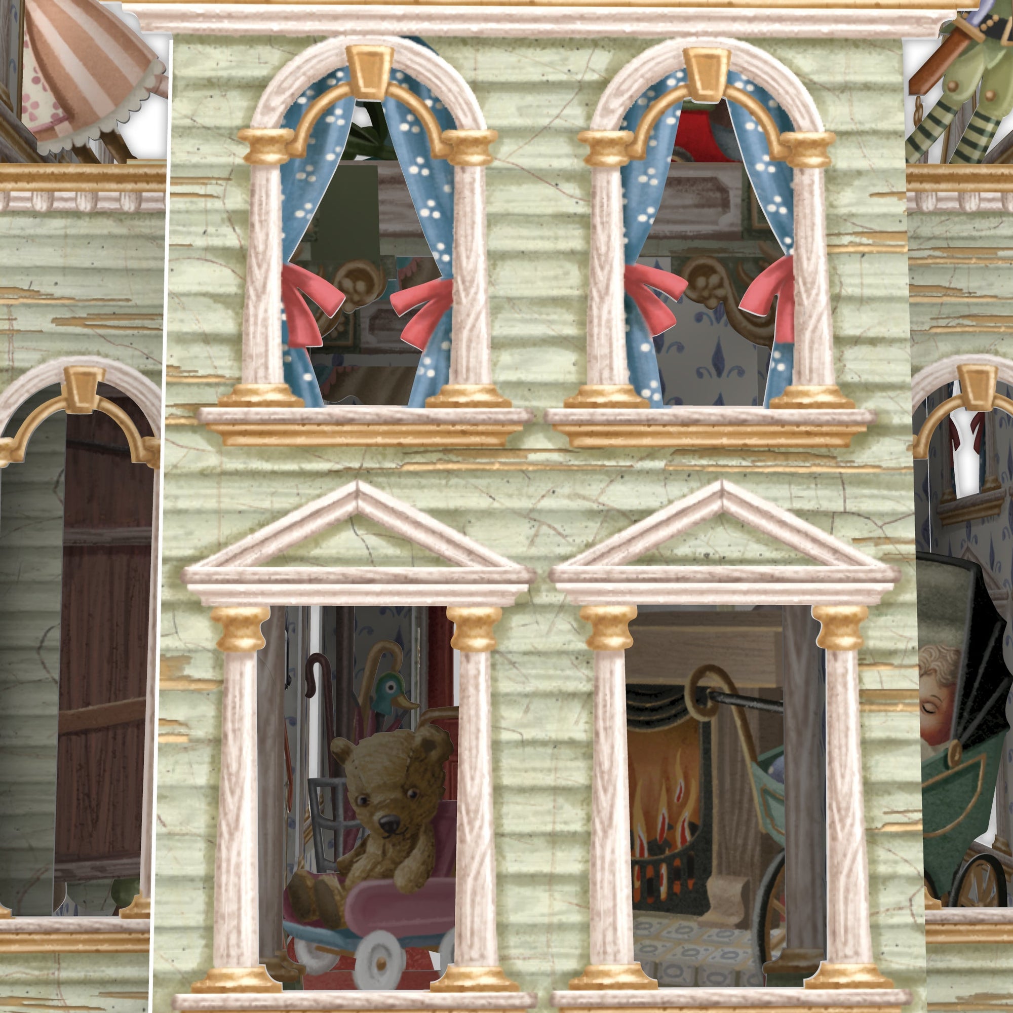 &quot;Doll&#39;s House&quot; - 3D Pop Up Greetings Card