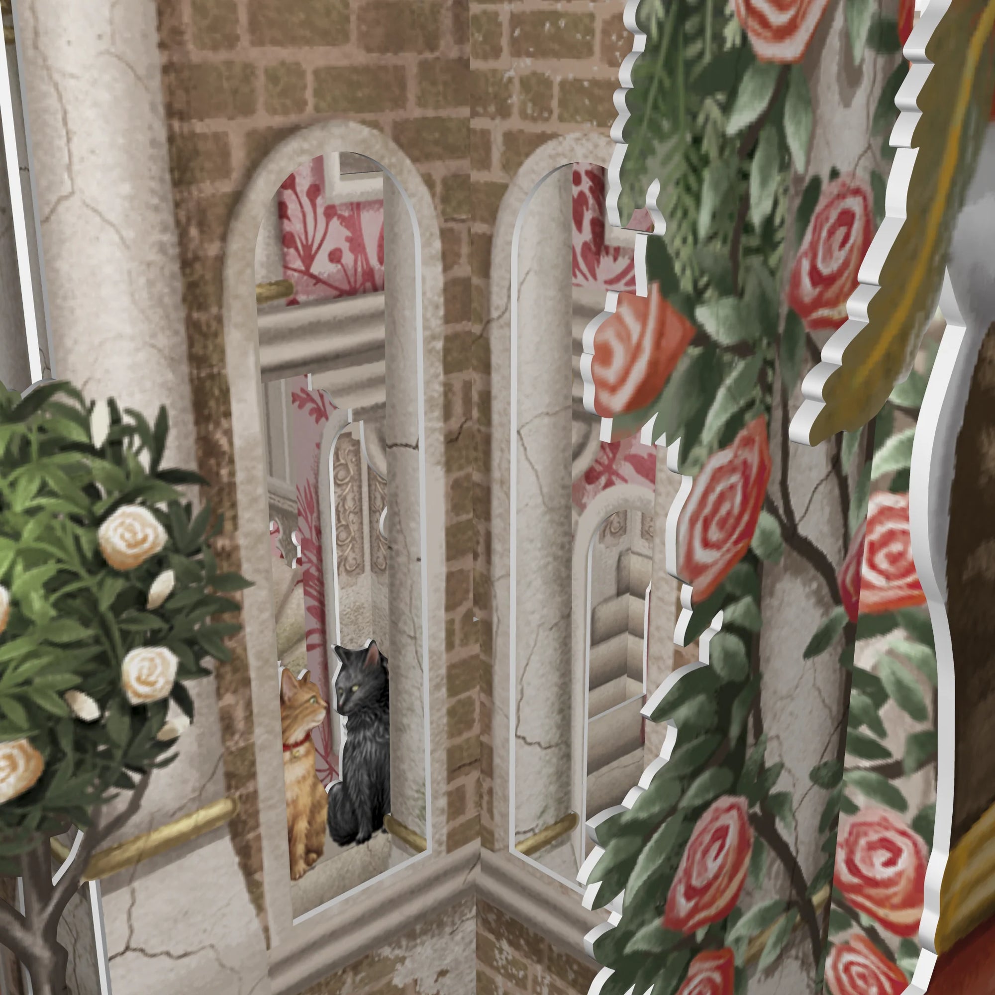 &quot;Romeo &amp; Juliet&quot; - 3D Pop Up Greetings Card