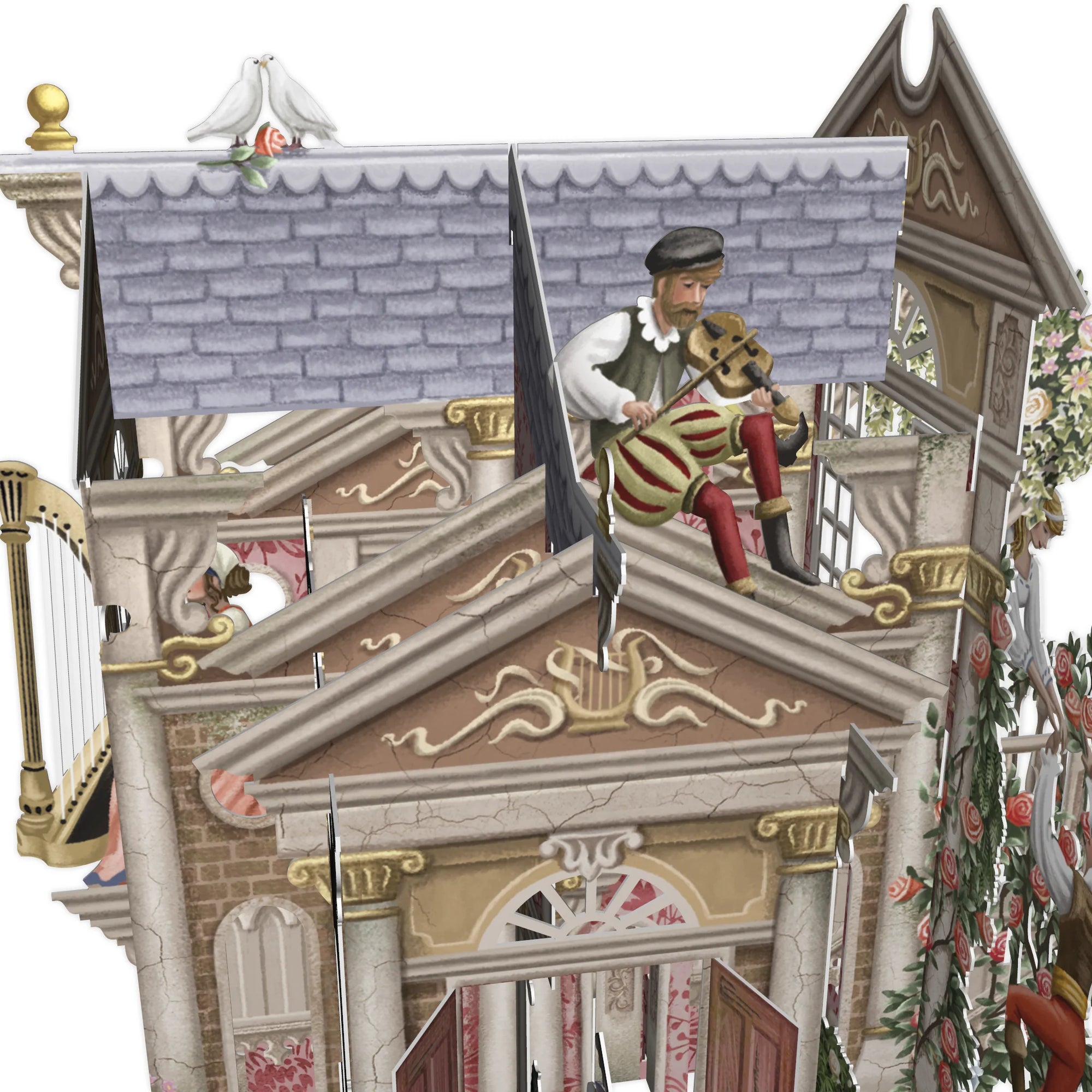 &quot;Romeo &amp; Juliet&quot; - 3D Pop Up Greetings Card