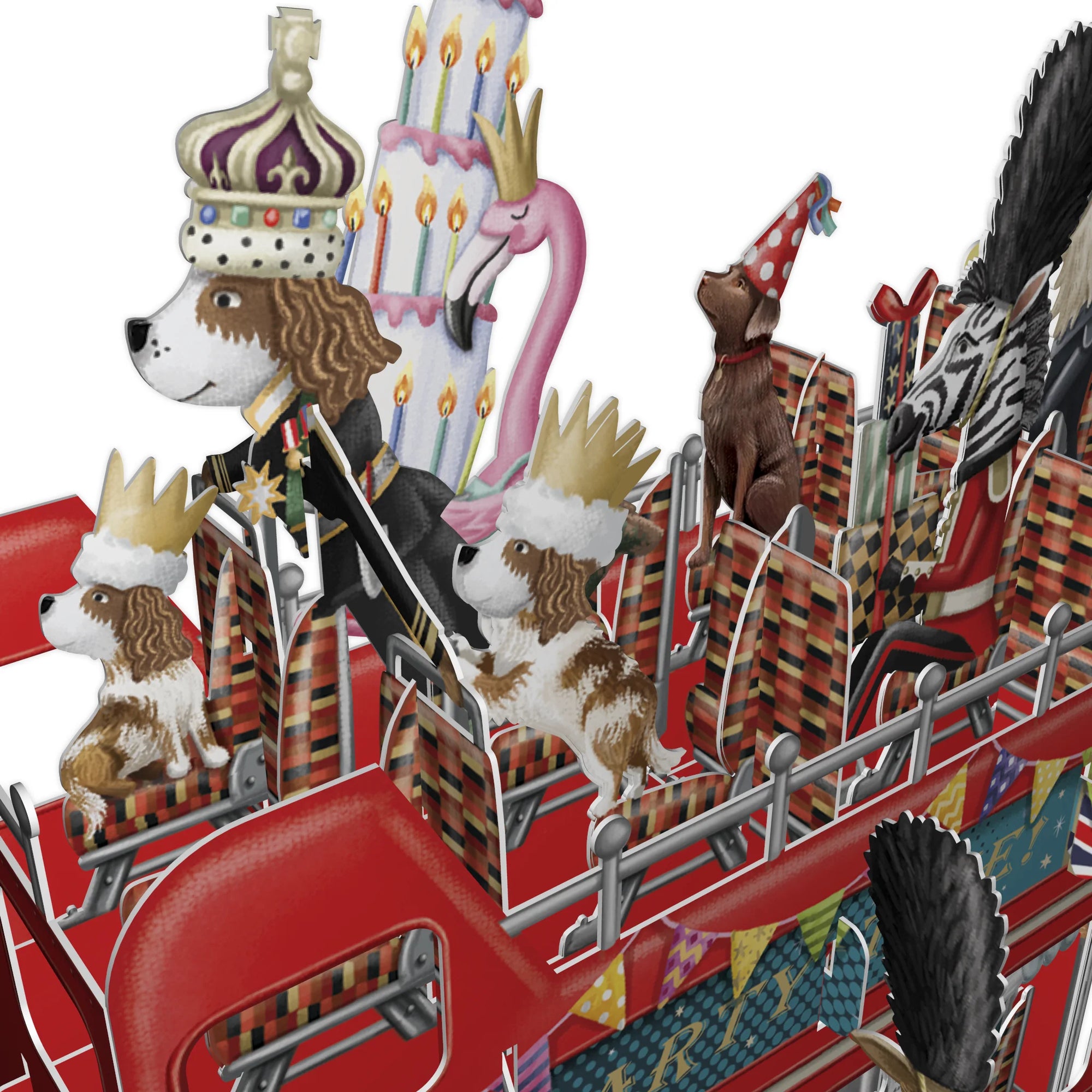 &quot;The Party Bus&quot; - 3D Pop Up Greetings Card