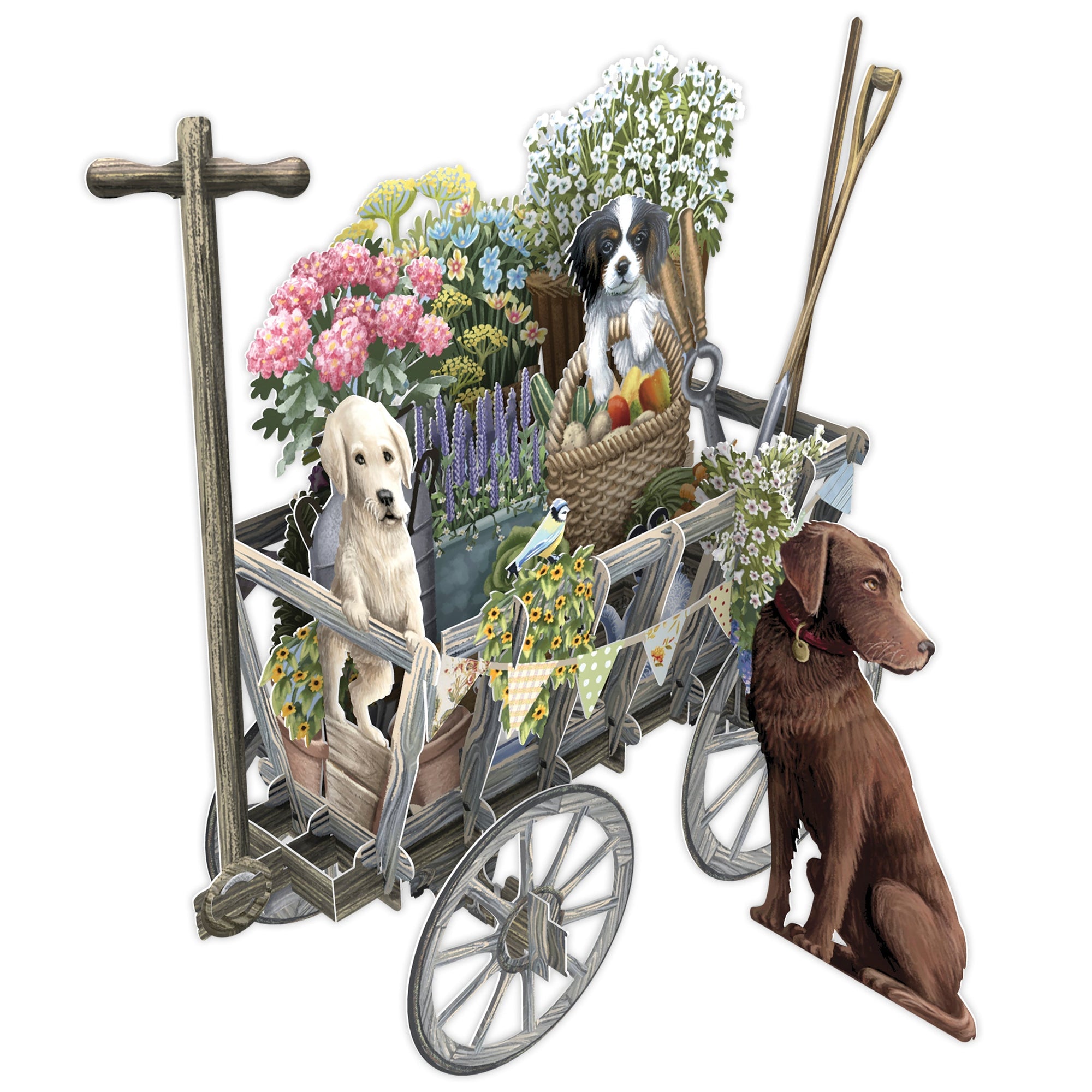&quot;Goat Cart&quot; - 3D Pop Up Greetings Card