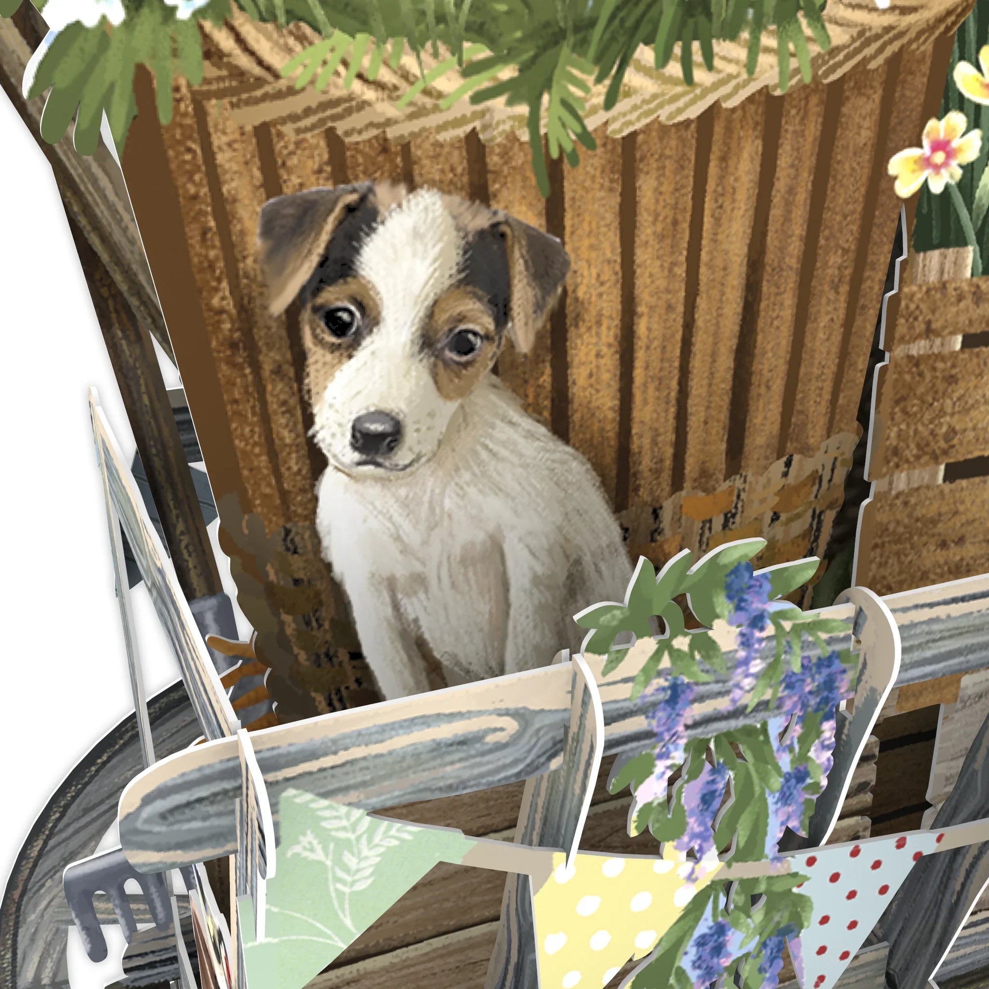 &quot;Goat Cart&quot; - 3D Pop Up Greetings Card