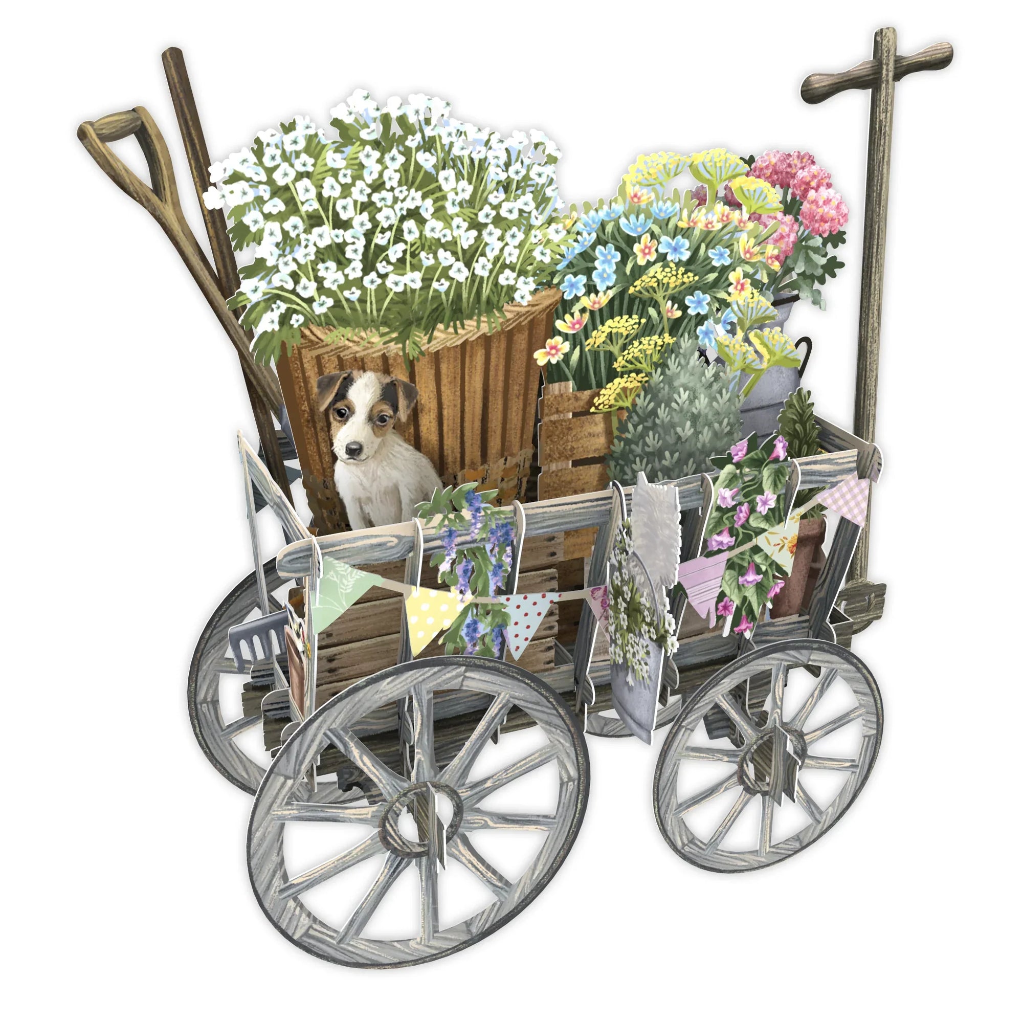 &quot;Goat Cart&quot; - 3D Pop Up Greetings Card