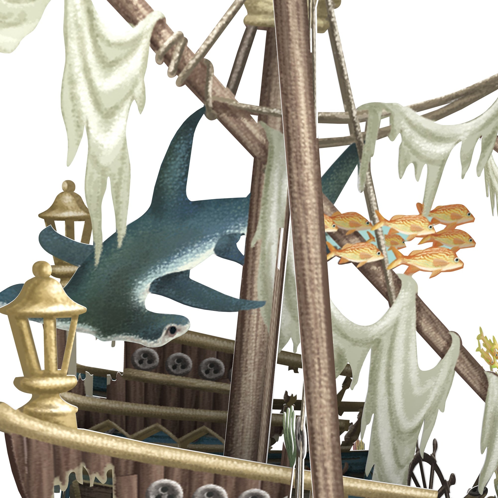 &quot;Sunken Galleon&quot; - 3D Pop Up Greetings Card