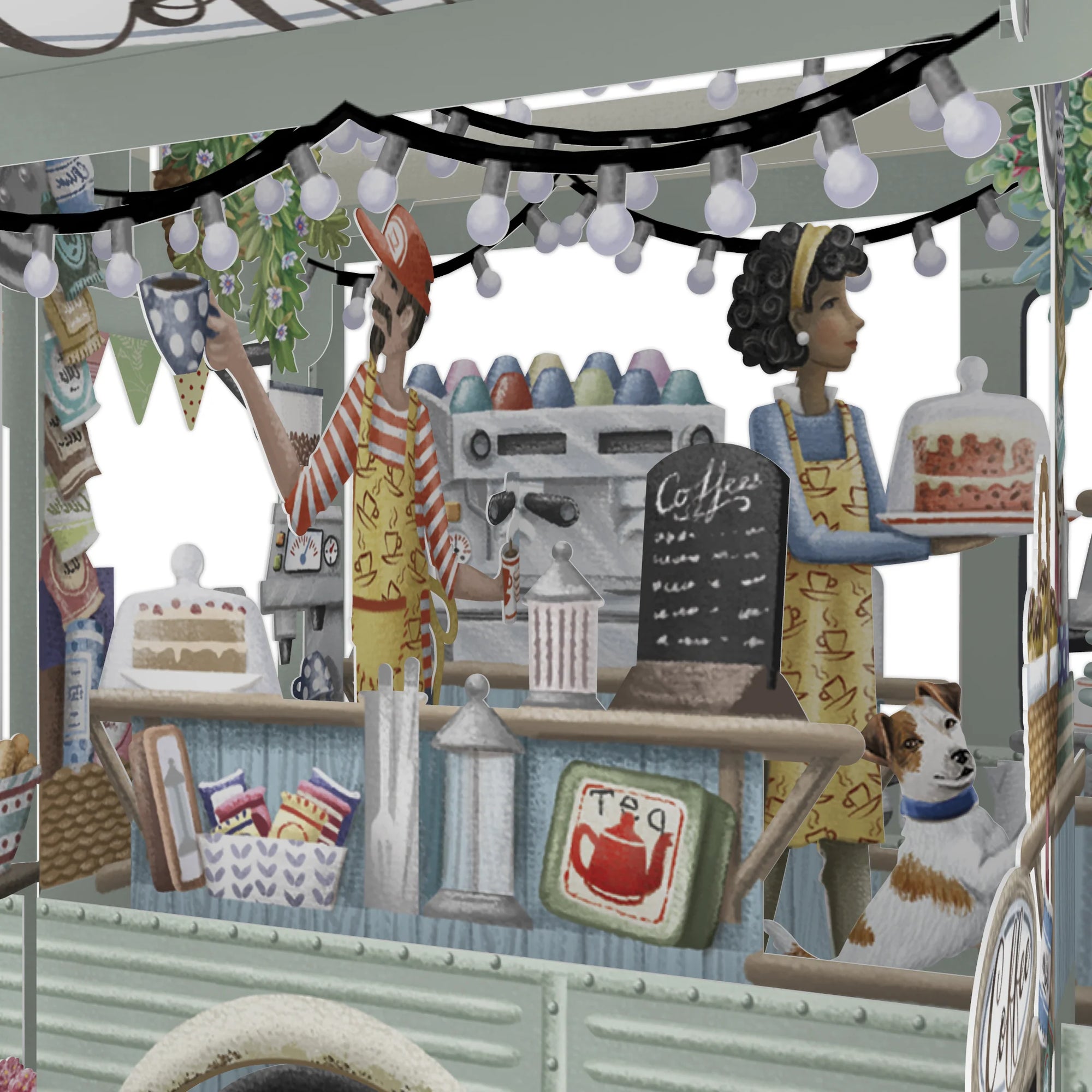 &quot;Coffee Truck&quot; - 3D Pop Up Greetings Card