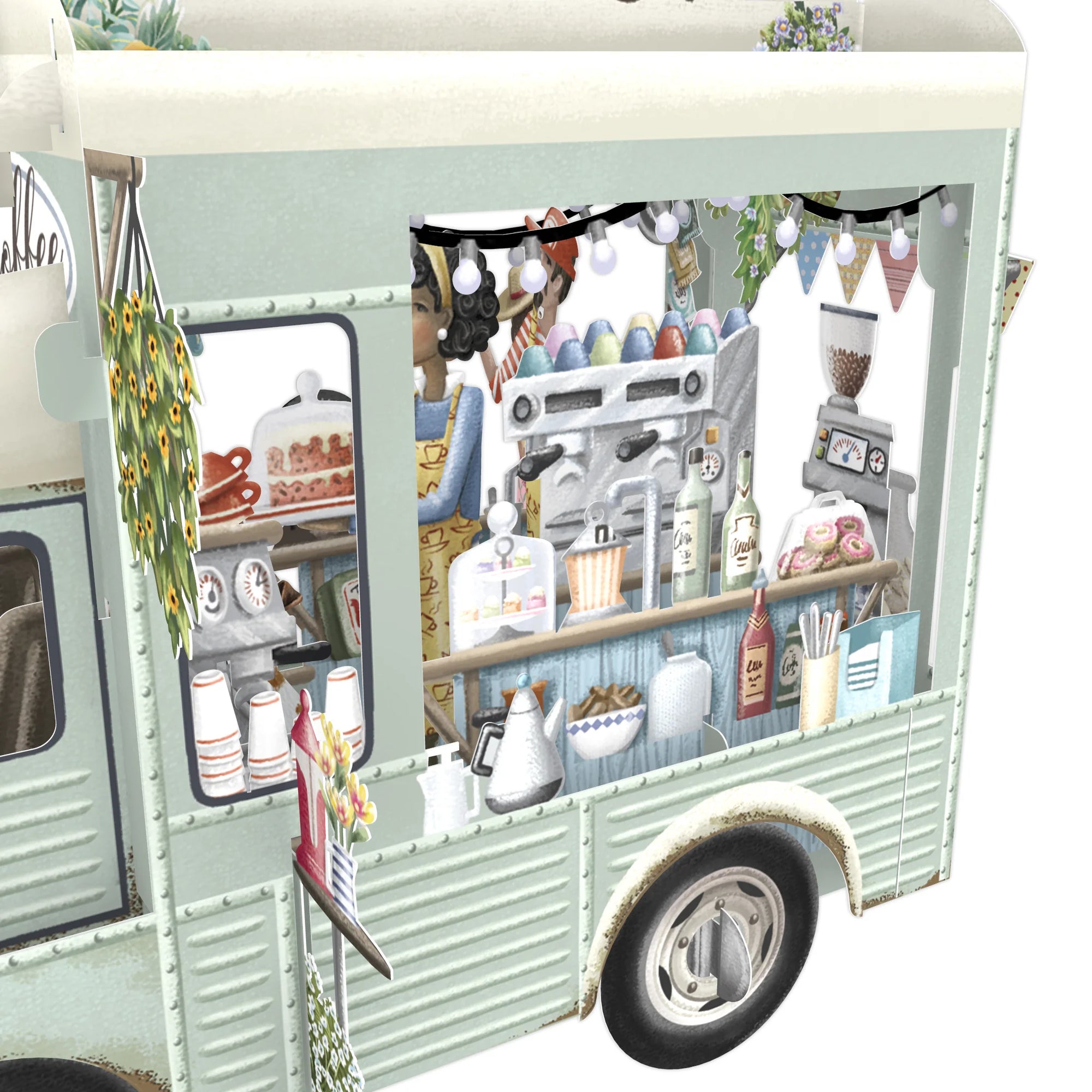 &quot;Coffee Truck&quot; - 3D Pop Up Greetings Card