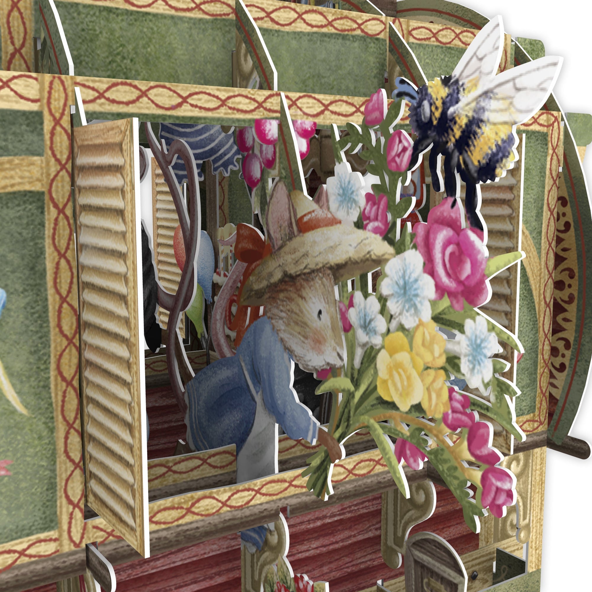 &quot;Mouse Caravan&quot; - 3D Pop Up Greetings Card
