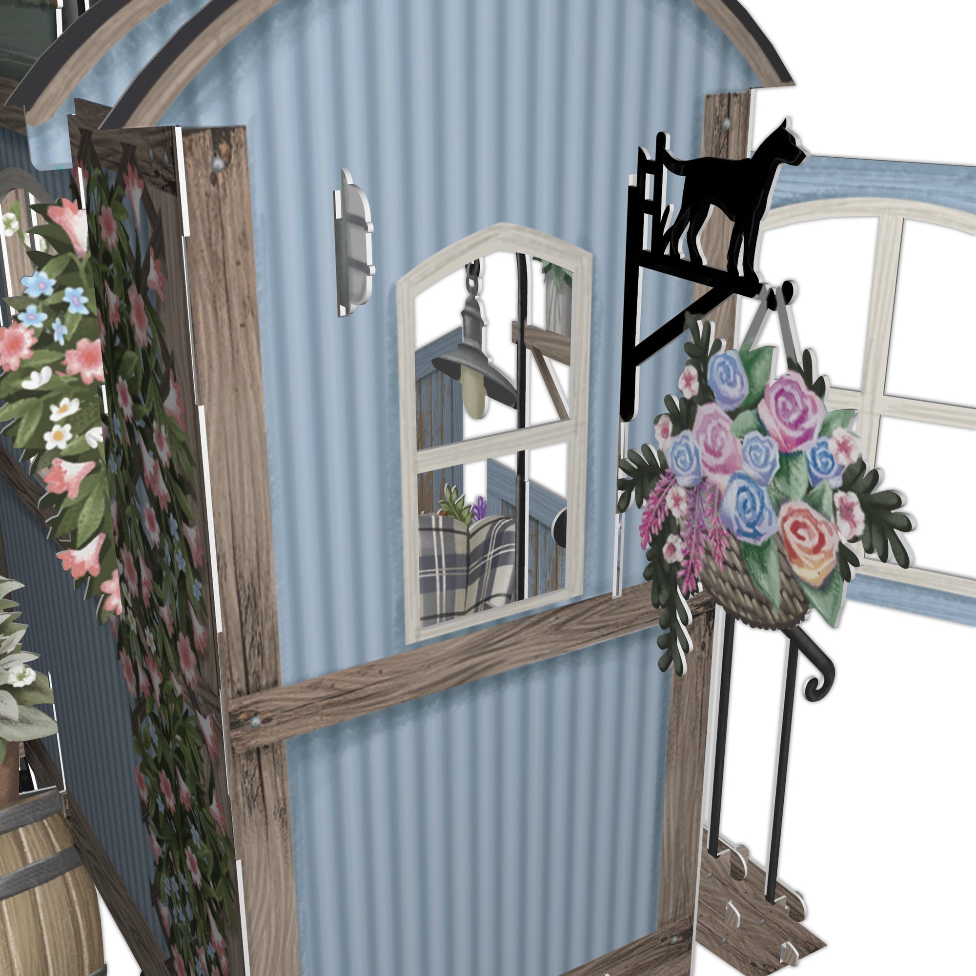 &quot;Betty Blue&quot; - 3D Pop Up Greetings Card