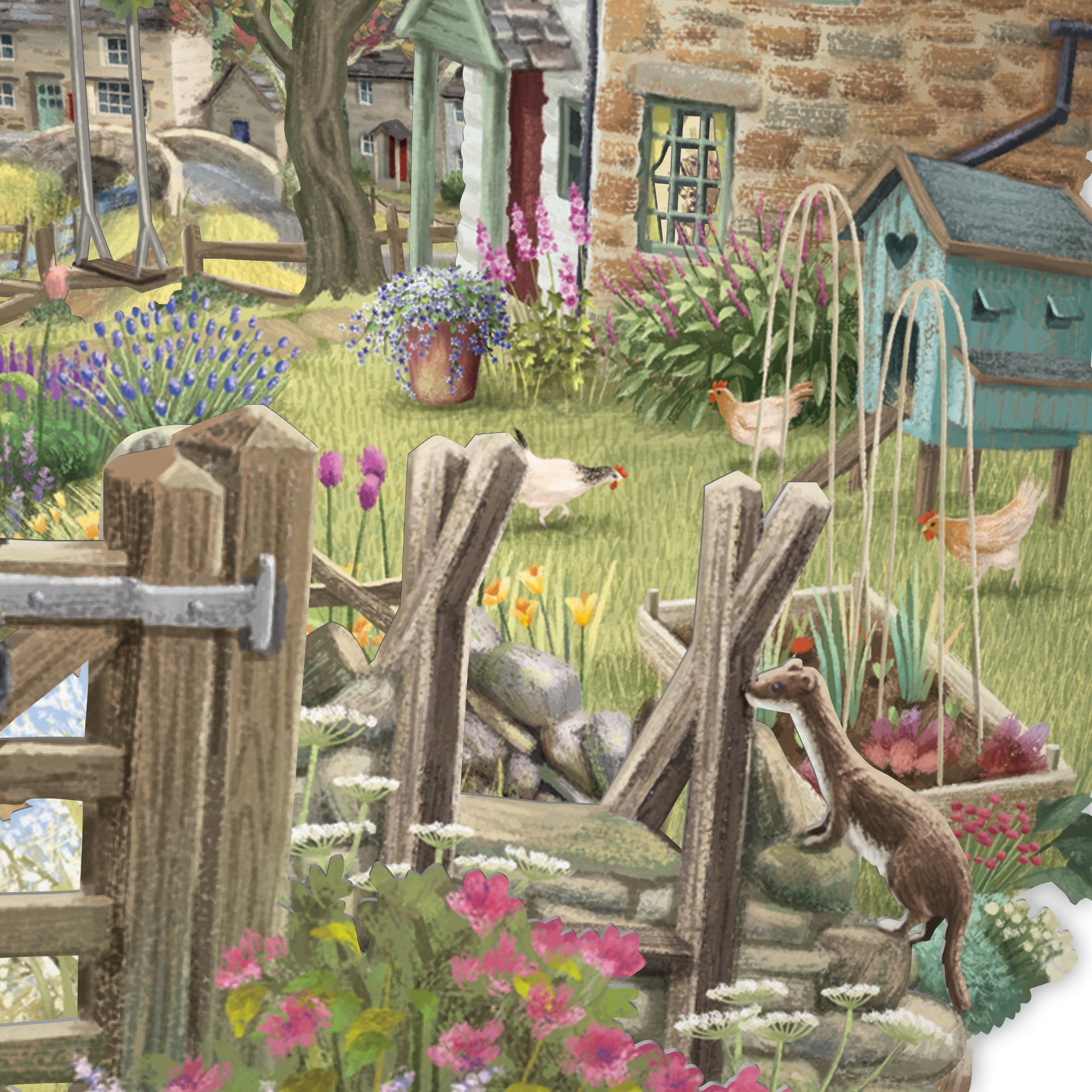 &quot;Countryside&quot; - Top of the World Pop Up Greetings Card