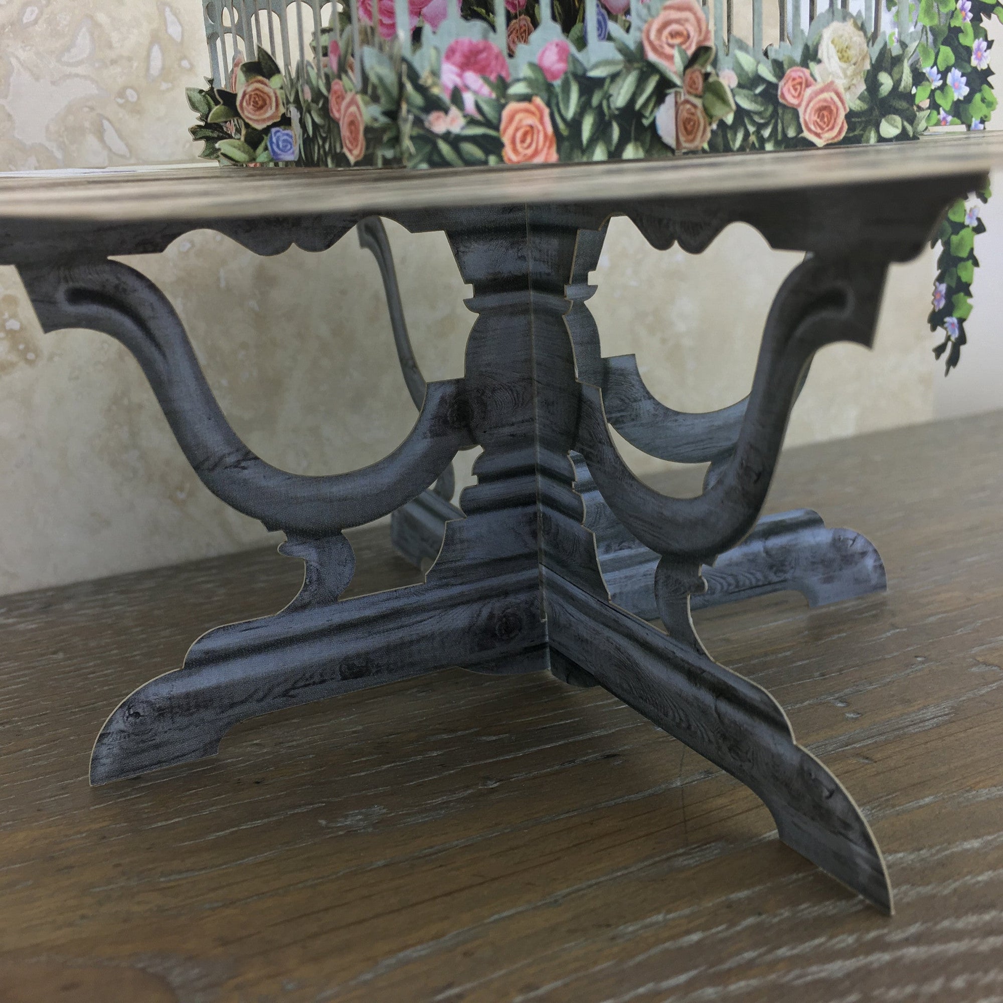 Roses on the Table - 3D Pop Up Greetings Card