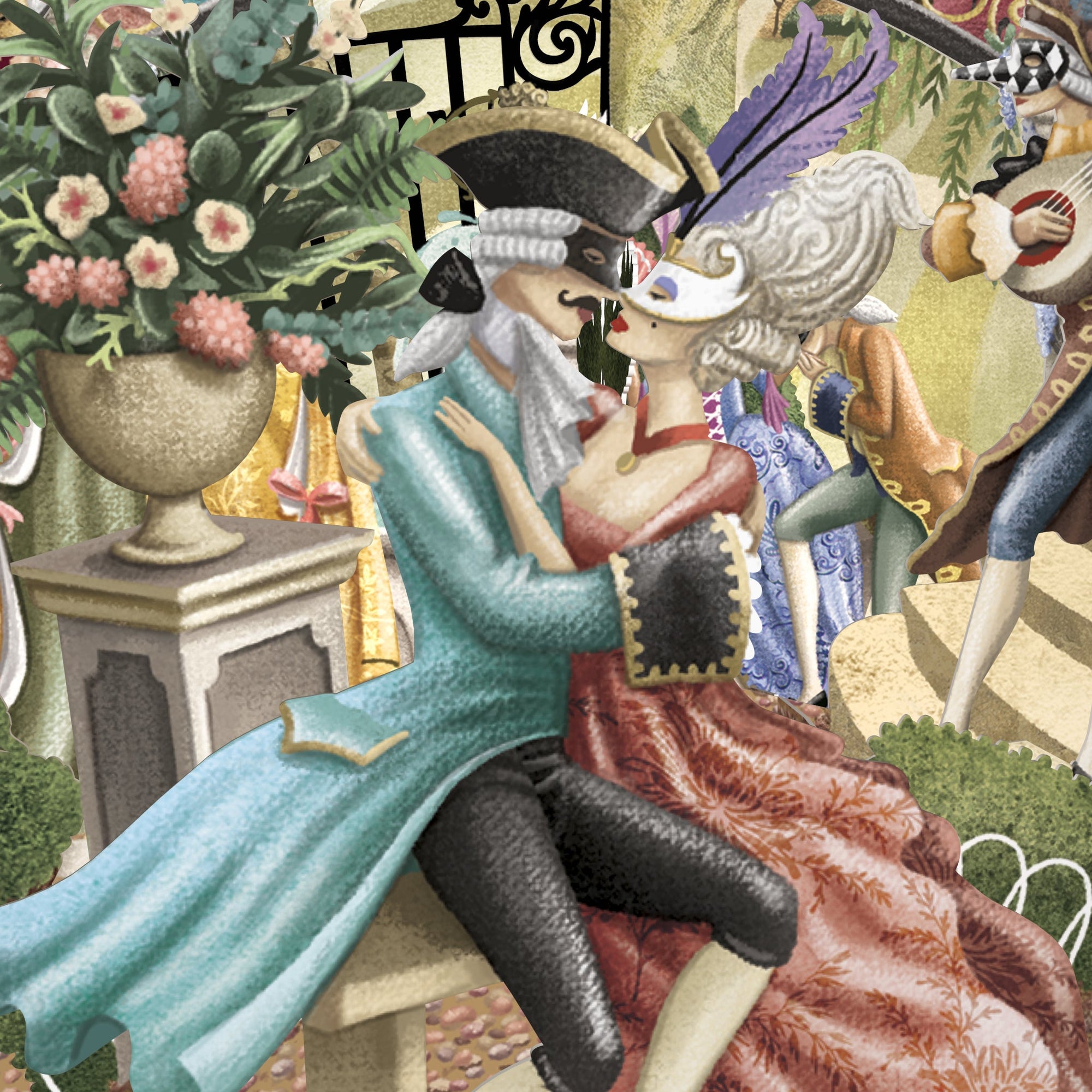 &quot;Masquerade&quot; - Top of the World Pop Up Greetings Card