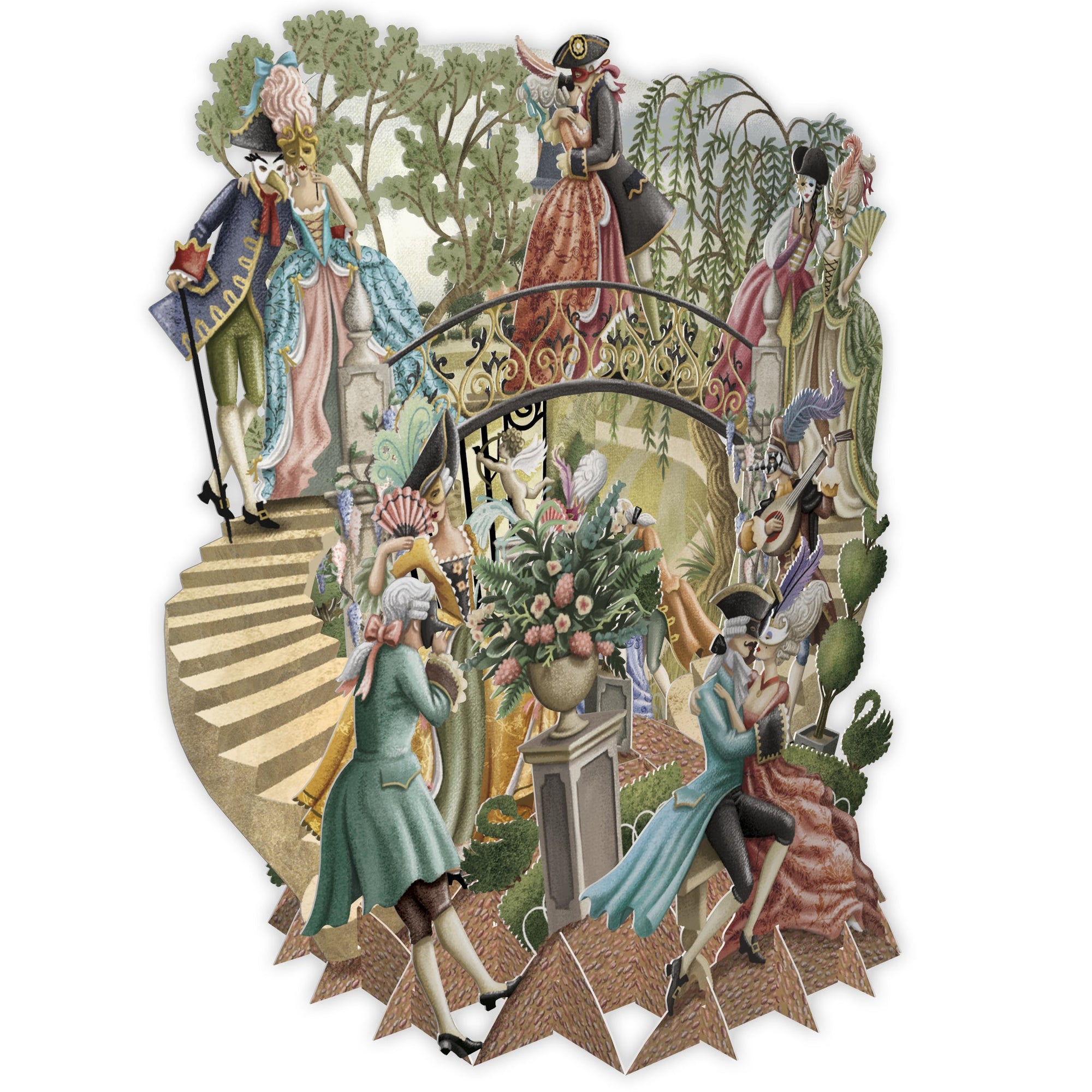 &quot;Masquerade&quot; - Top of the World Pop Up Greetings Card