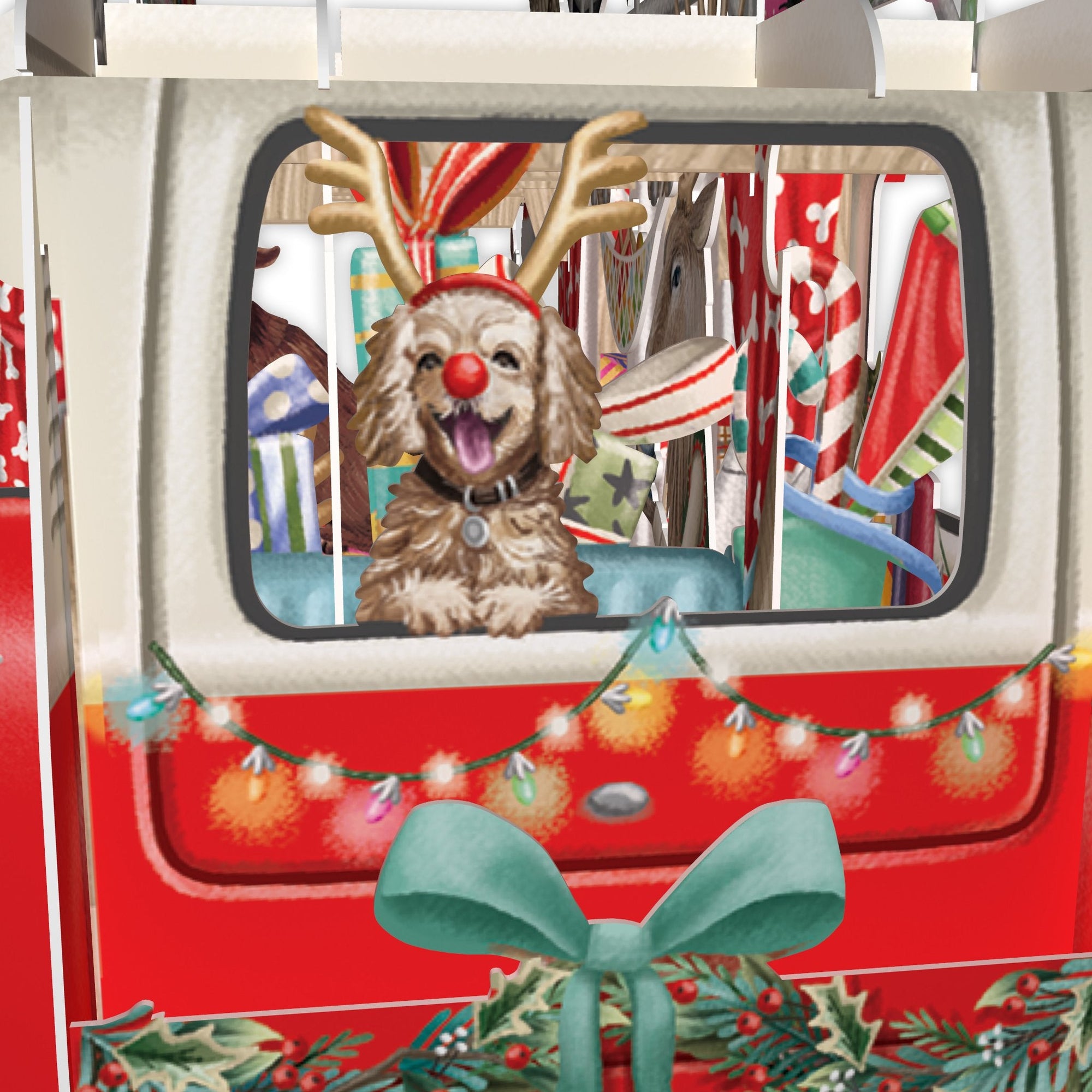 &quot;Santa&#39;s Camper&quot; - 3D Pop Up Christmas Card