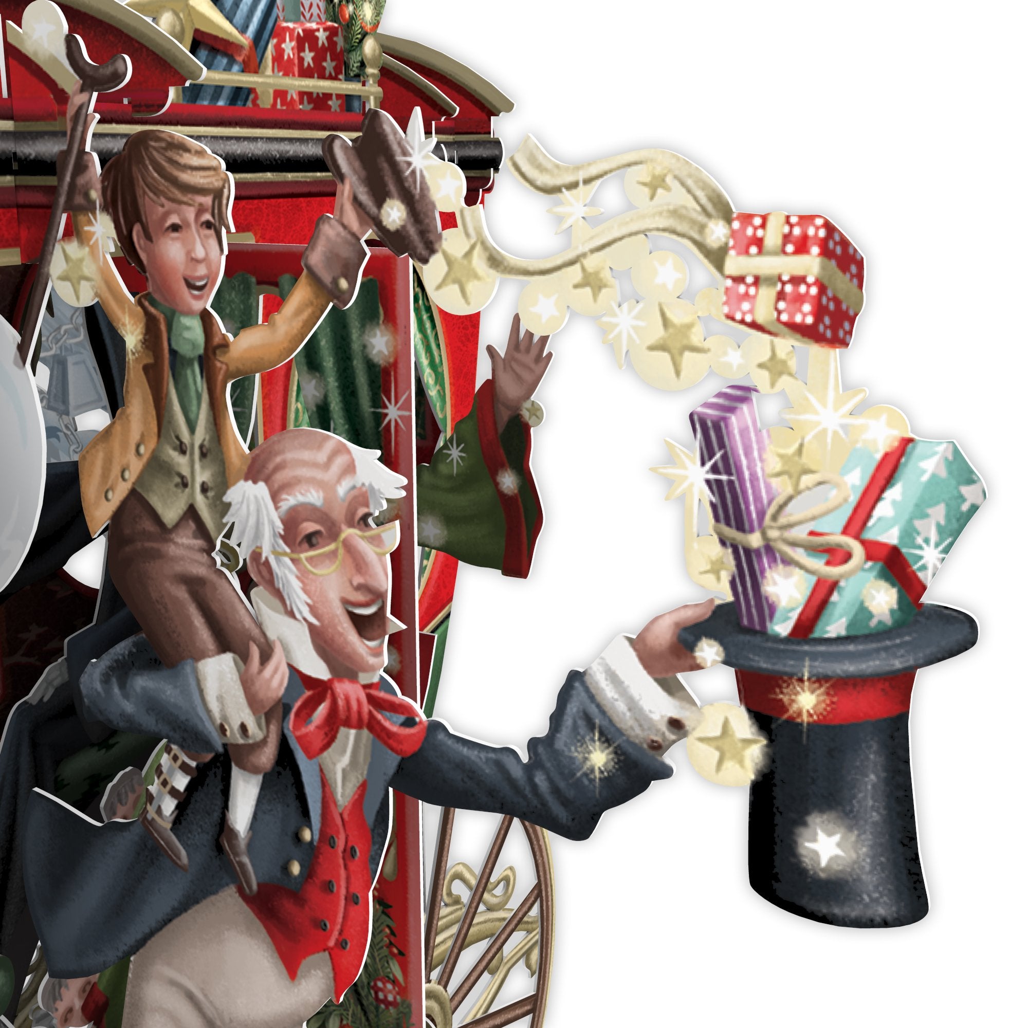 &quot;Christmas Carol&quot; - 3D Pop Up Christmas Card