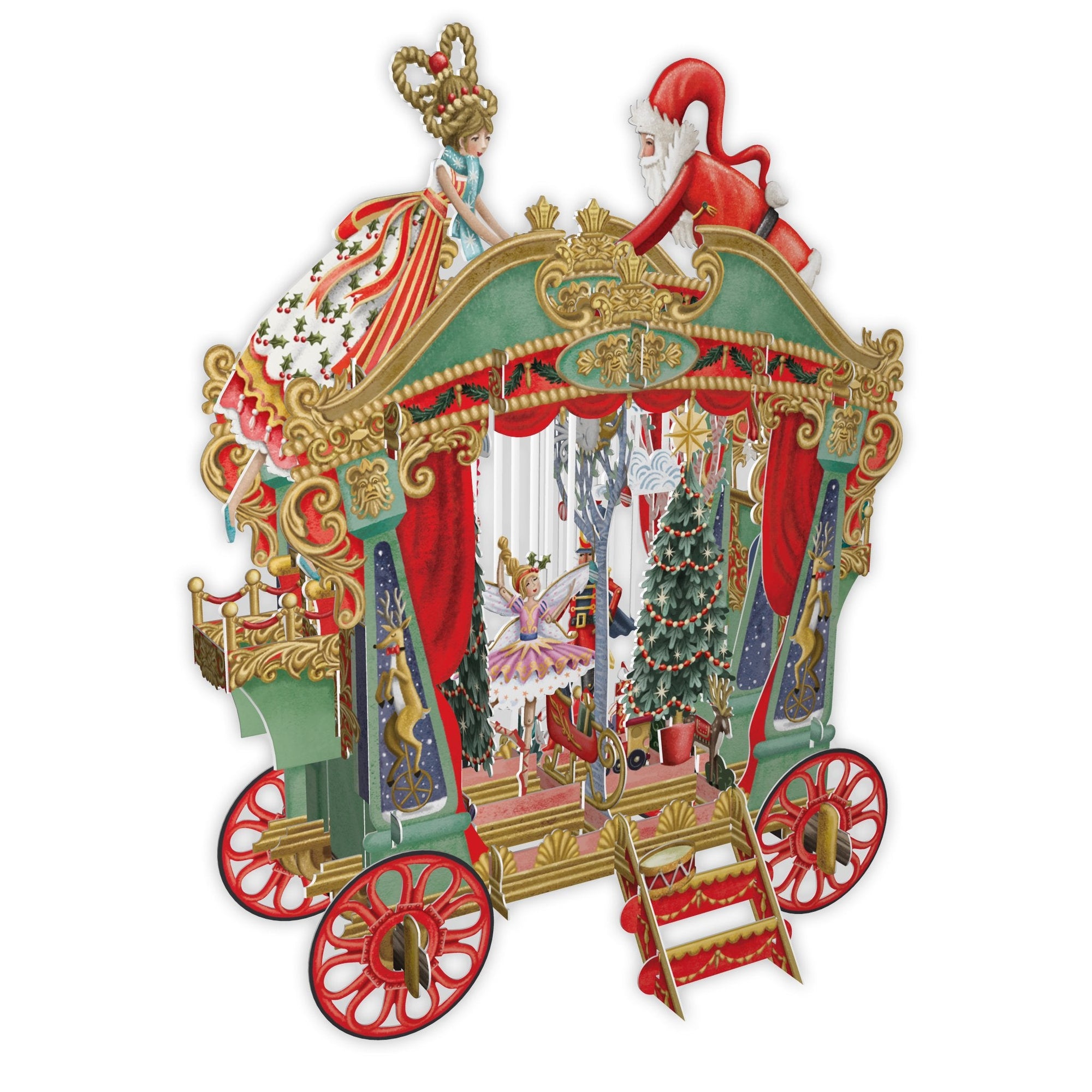 &quot;Christmas puppets&quot; - 3D Pop Up Christmas Card