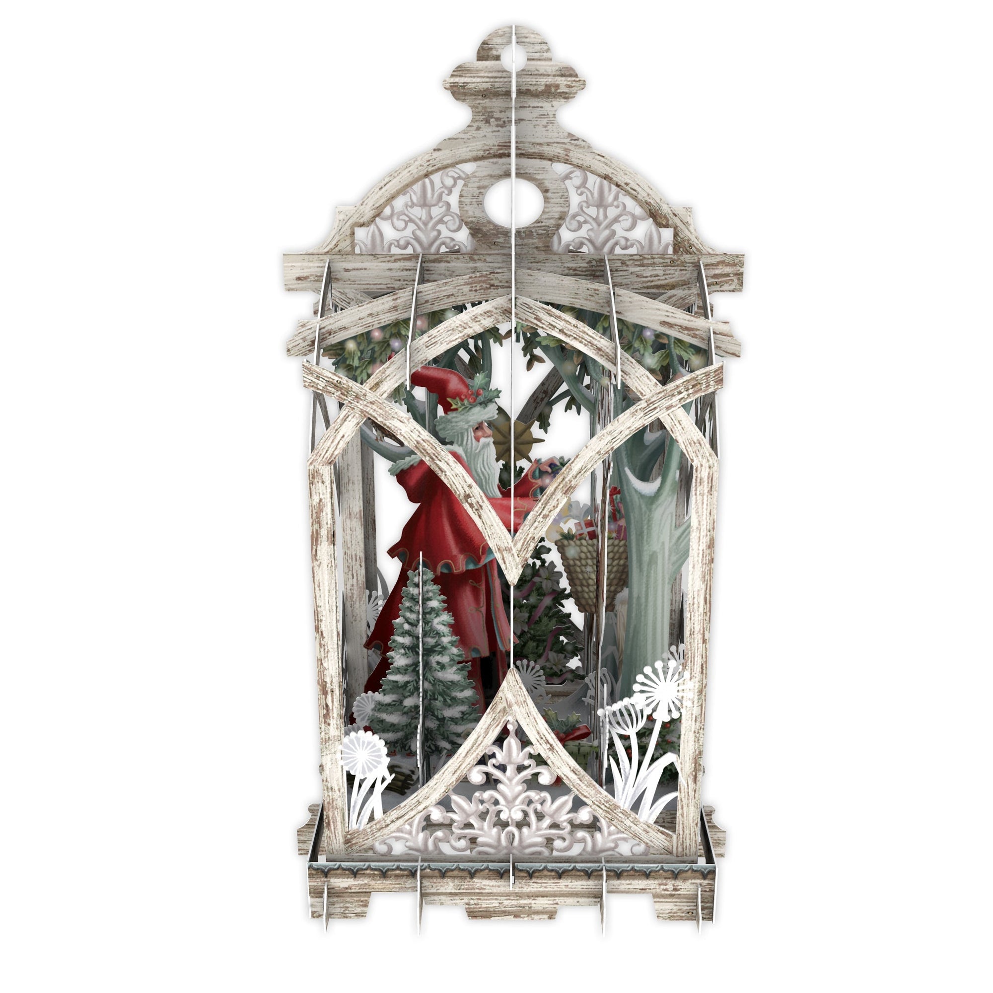 &quot;White Lantern&quot; - 3D Pop Up Christmas Card