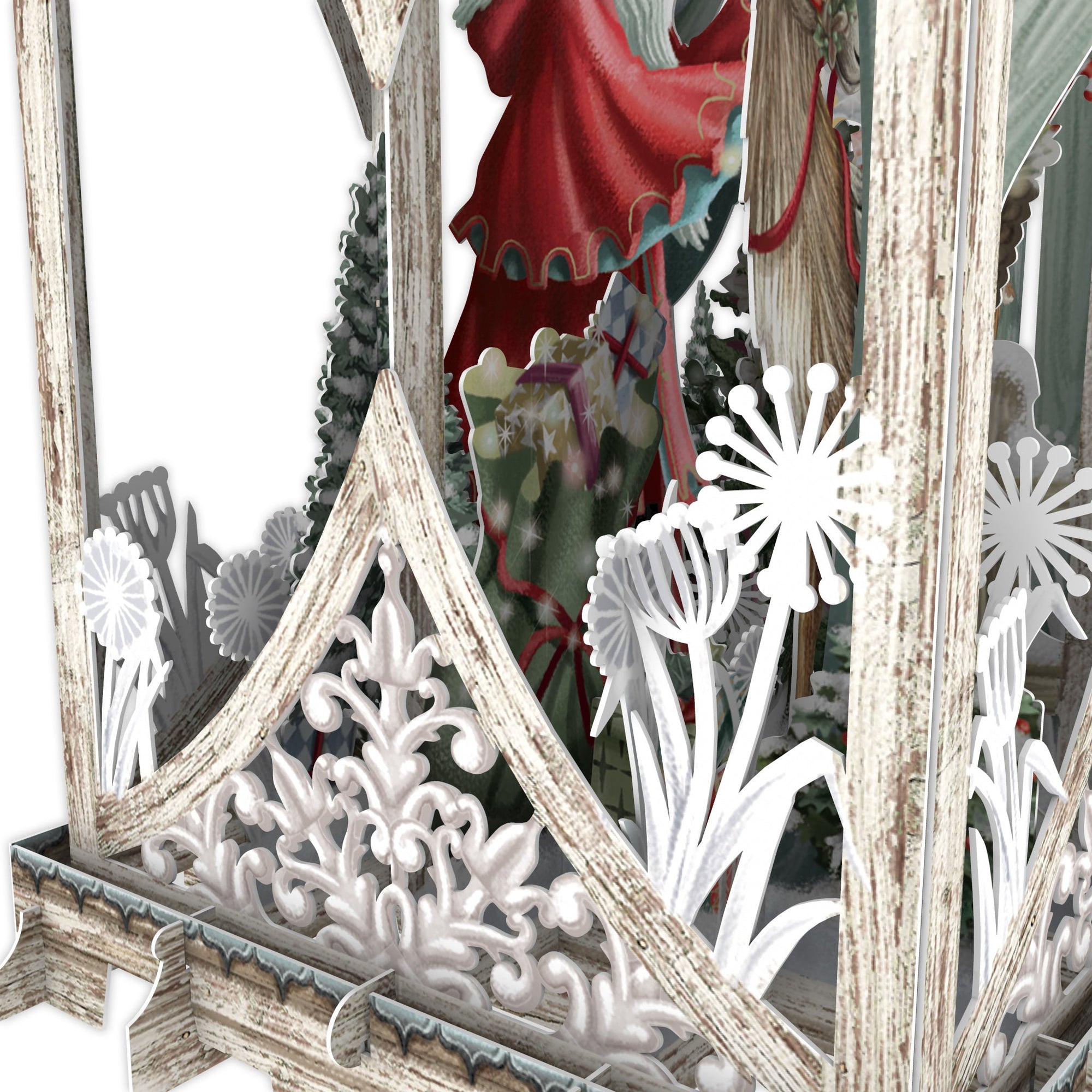 &quot;White Lantern&quot; - 3D Pop Up Christmas Card