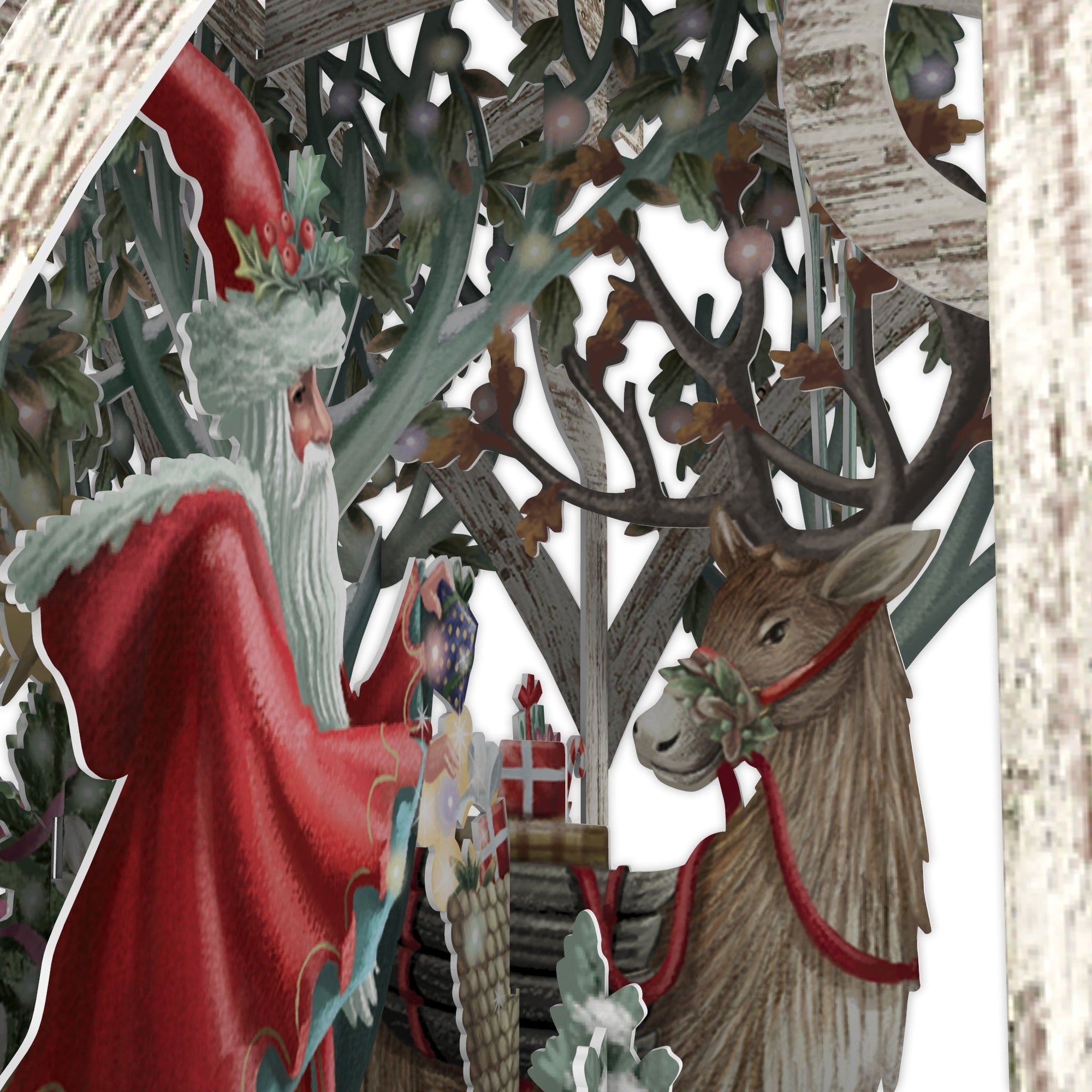 &quot;White Lantern&quot; - 3D Pop Up Christmas Card