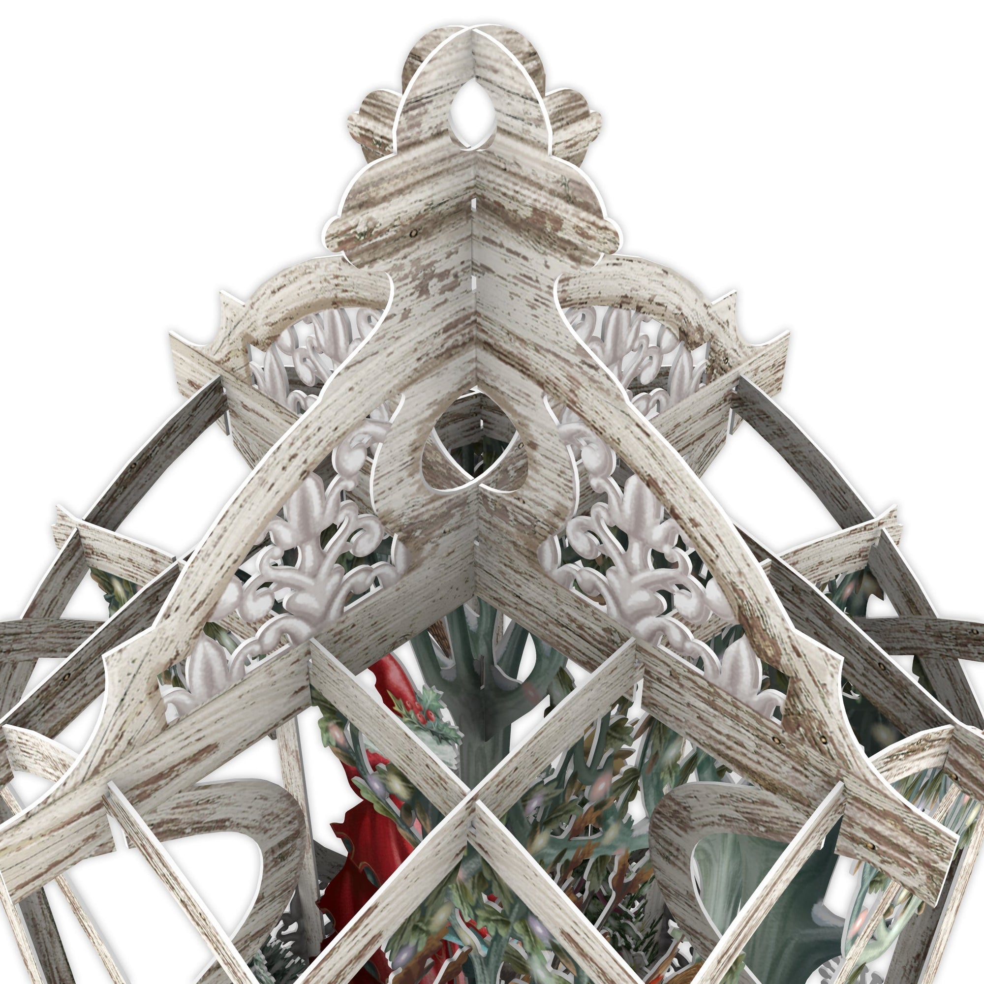 &quot;White Lantern&quot; - 3D Pop Up Christmas Card