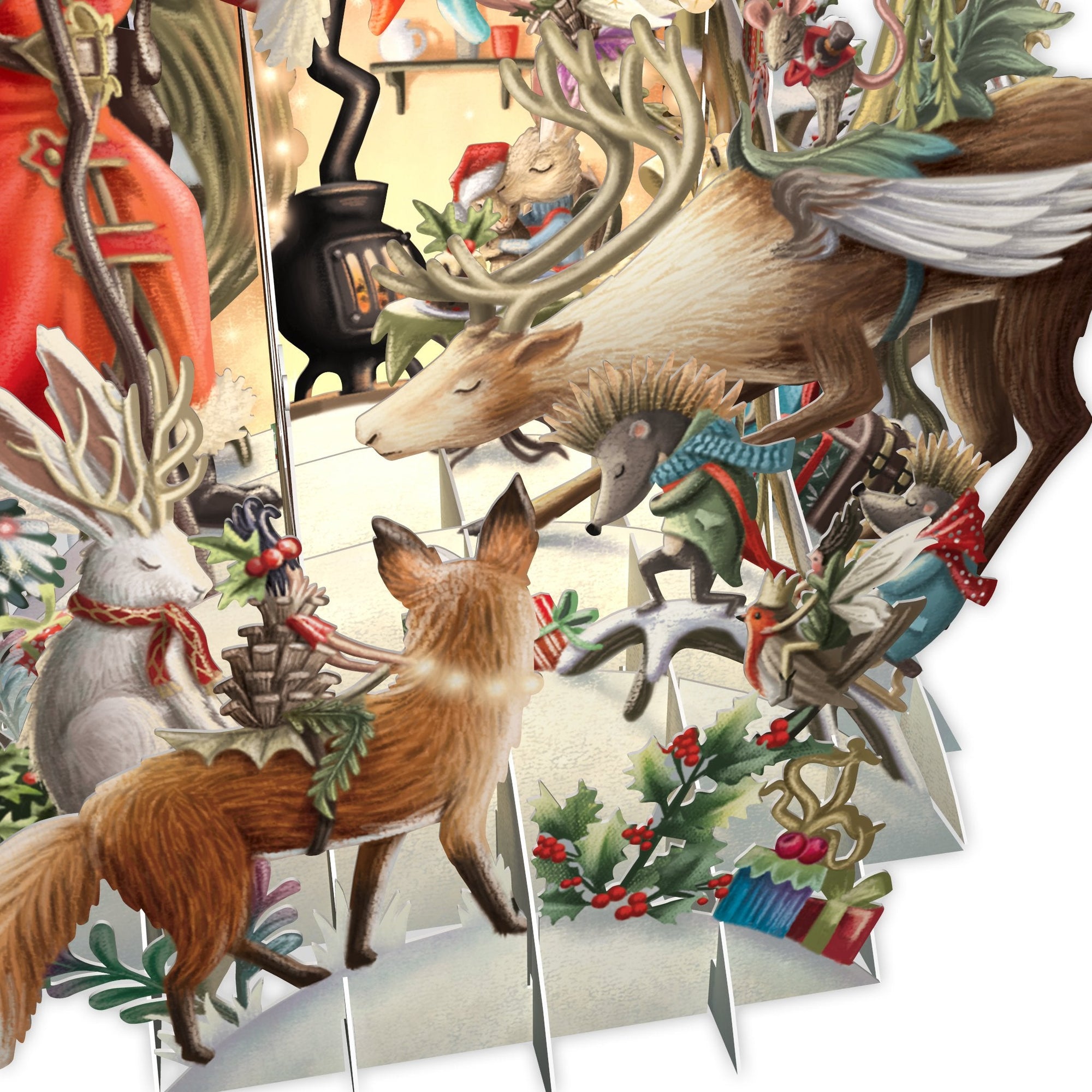 &quot;Santa&#39;s Woodland&quot; - Top of the World Christmas Card
