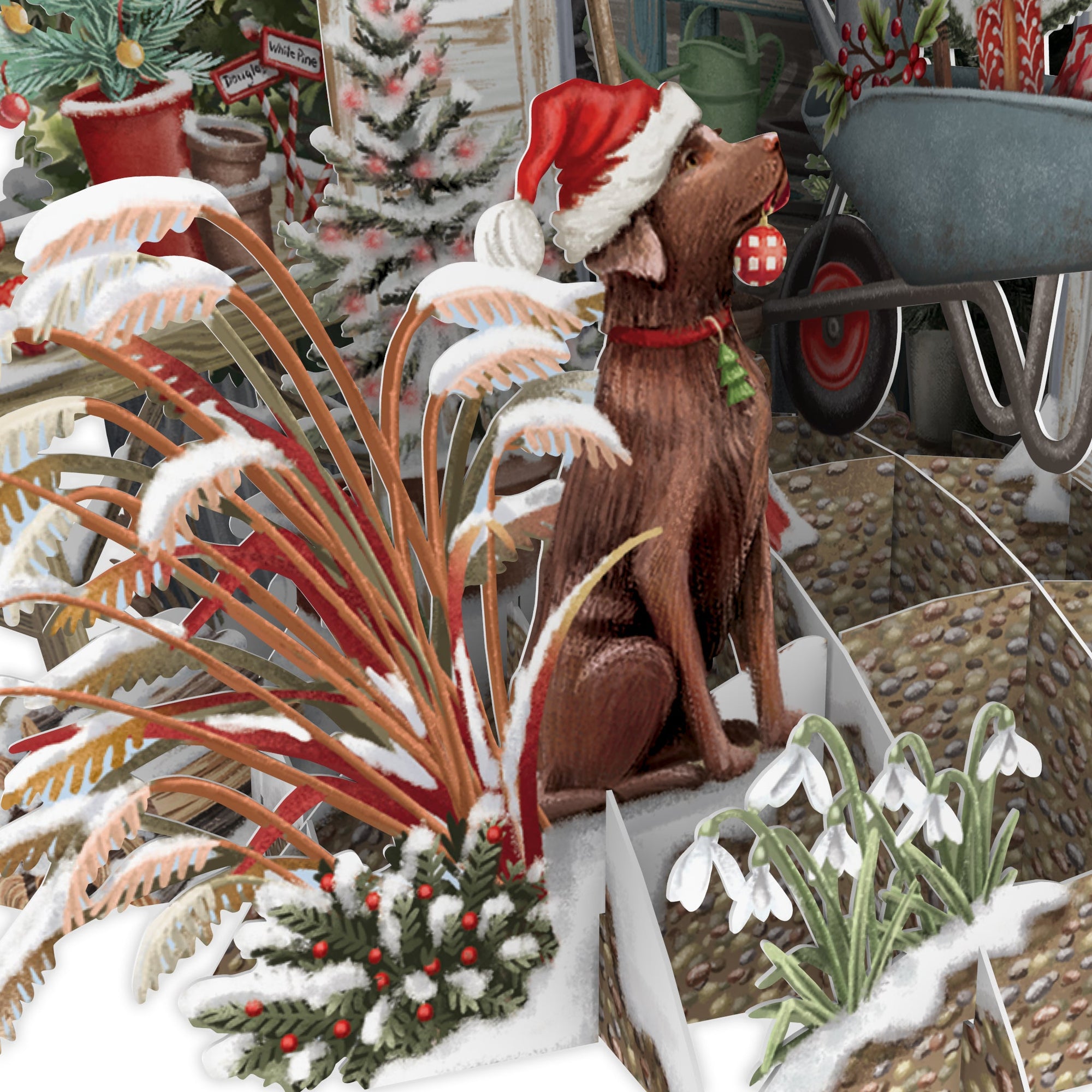 &quot;Santa&#39;s Shed&quot; - Top of the World Christmas Card