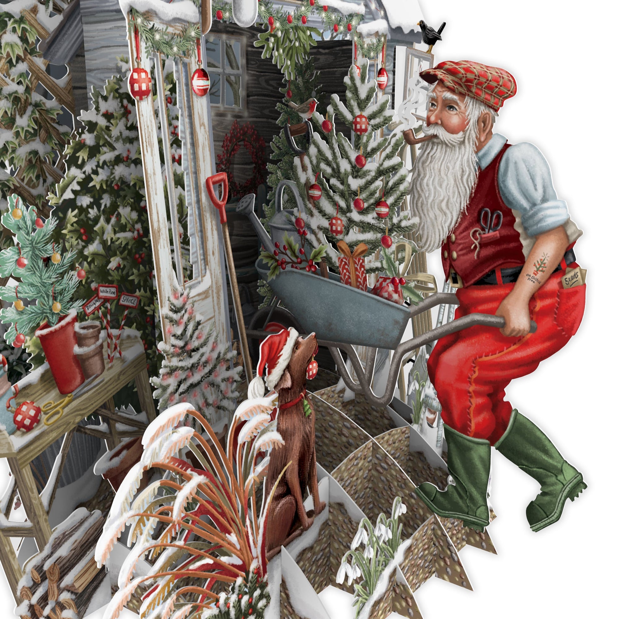 &quot;Santa&#39;s Shed&quot; - Top of the World Christmas Card